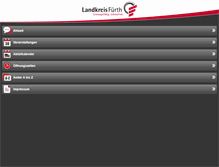 Tablet Screenshot of m.landkreis-fuerth.de